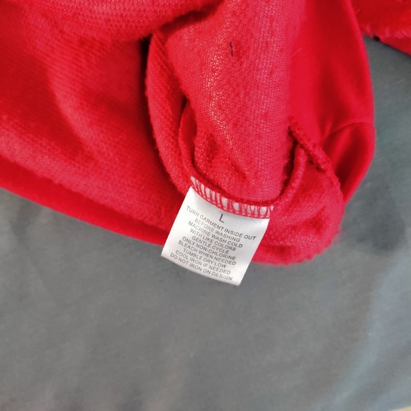 Disney Mickey Mouse Modern Lux Jerry Leigh Plush Sequin Red Sweater L Nostalgic - Picture 10 of 14